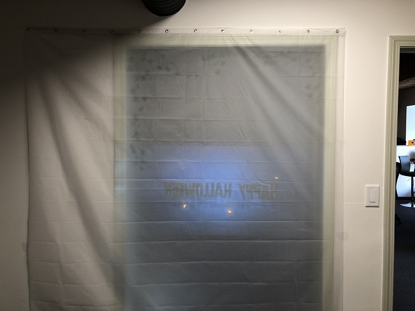 halloween window projection video